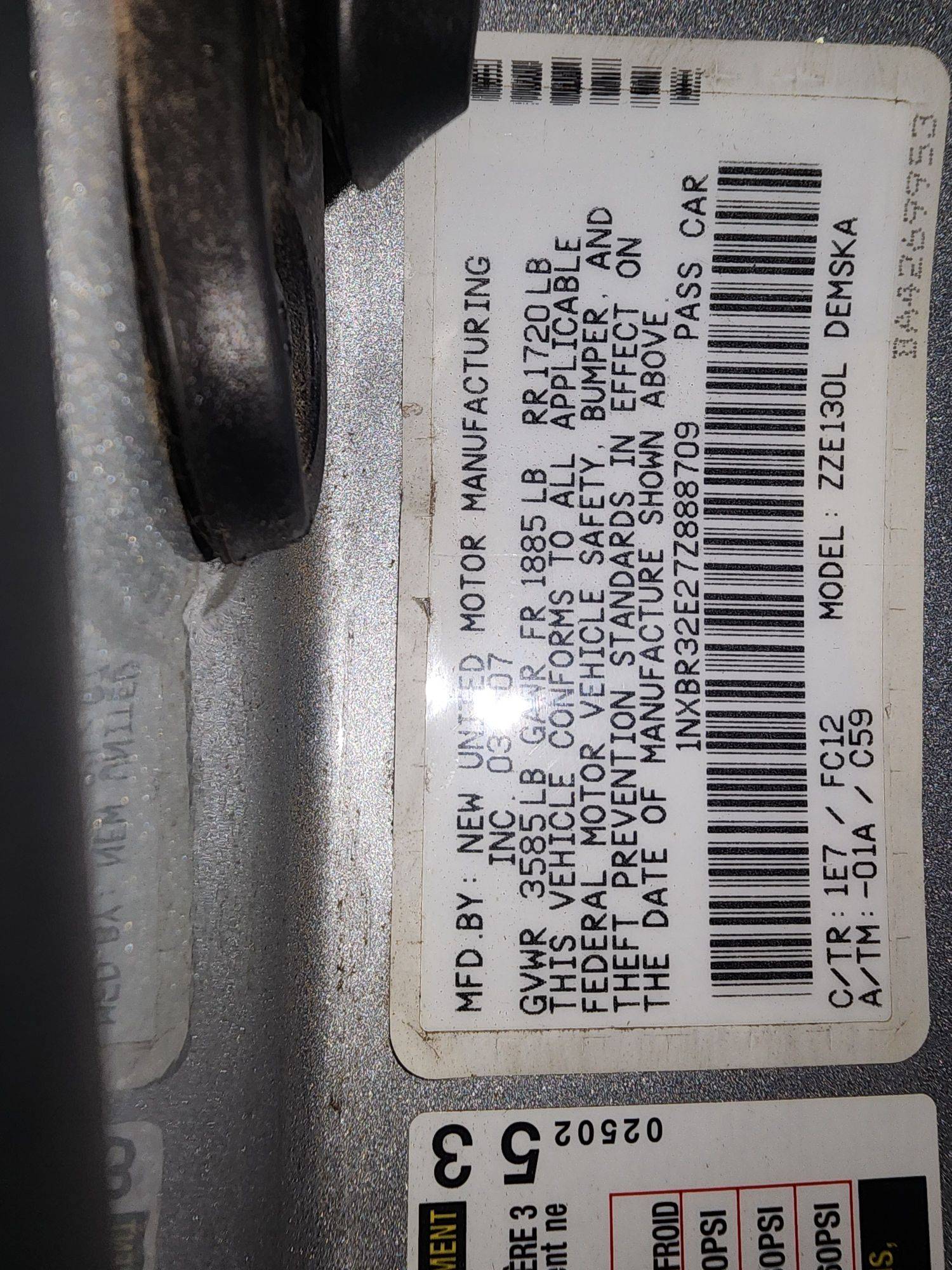 TOYOTA COROLLA 2007 - Marhaba Auction Used Cars - Image 9