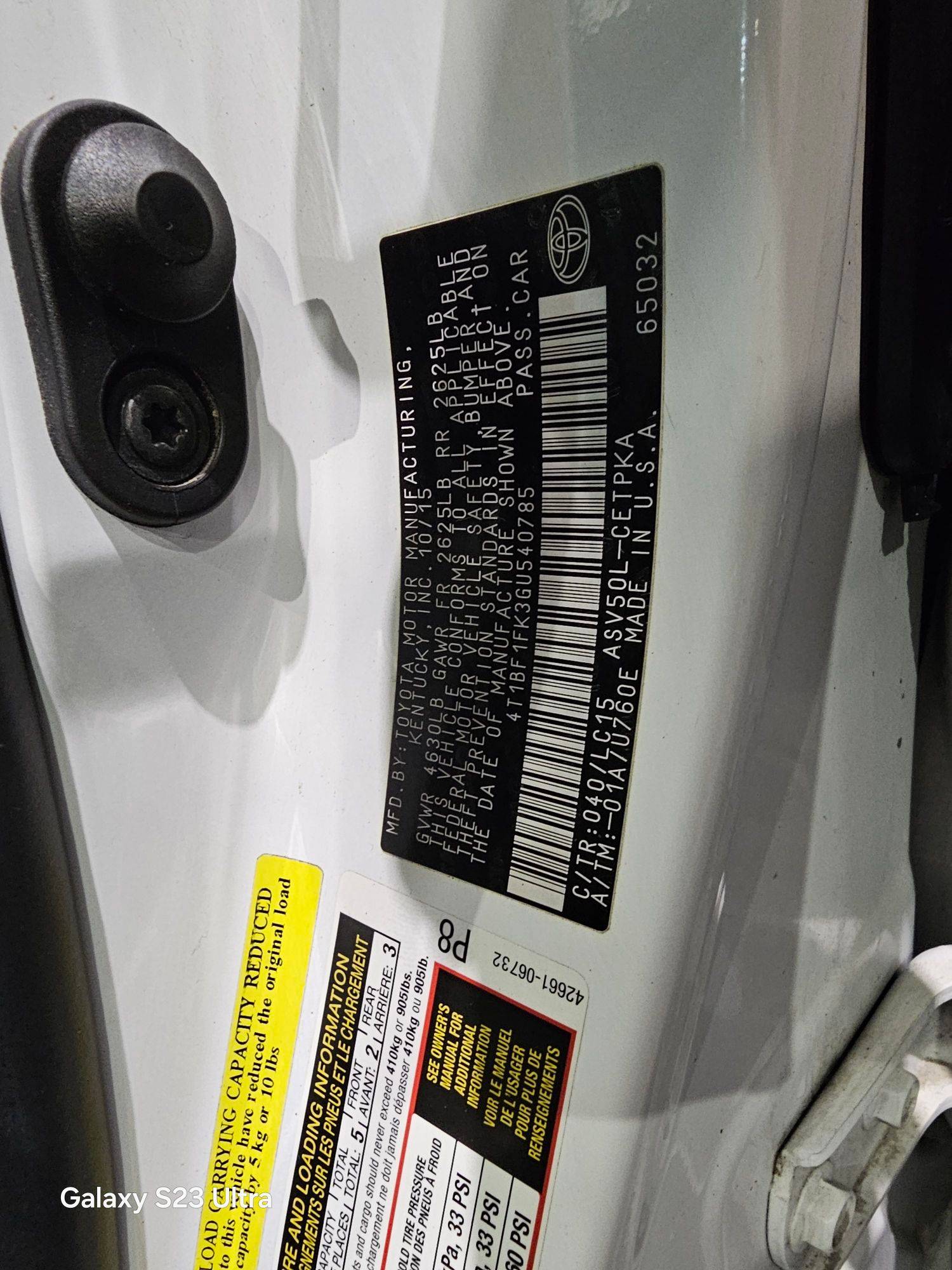2016 TOYOTA CAMRY — 104938 Miles — Lot 56724515 — Souq - Marhaba Auctions Used Cars - Image 10