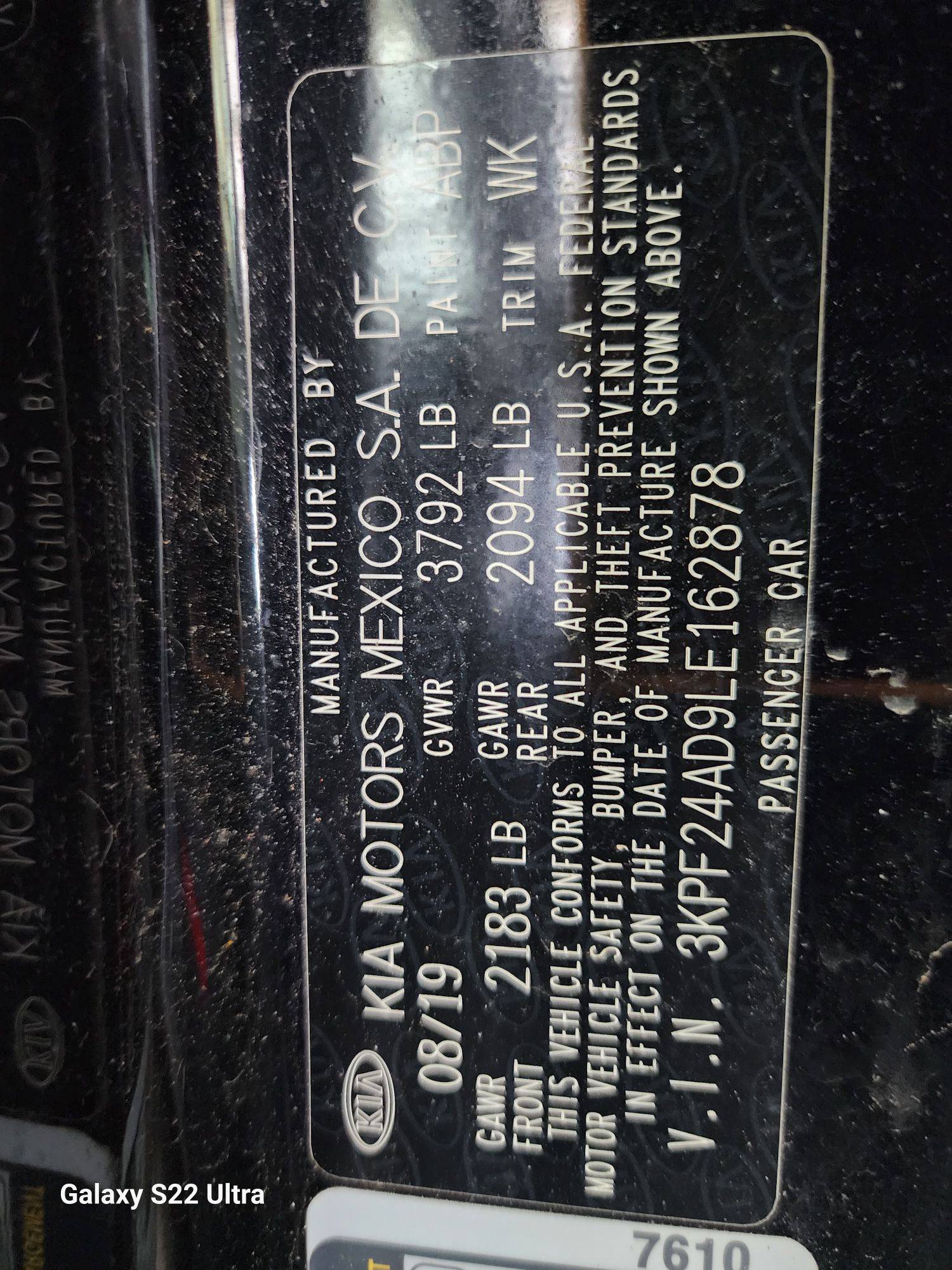 2020 KIA FORTE — 95687 Miles — Lot 38738044 - Marhaba Auctions Used Cars - Image 5