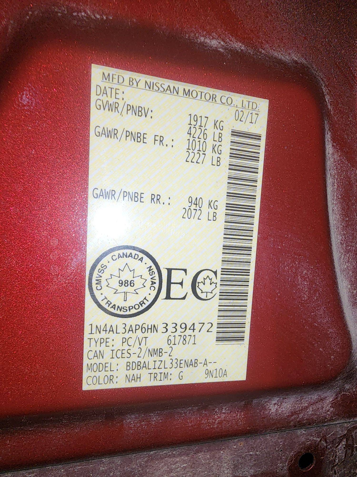 NISSAN ALTIMA 2017 - Marhaba Auction Used Cars - Image 7