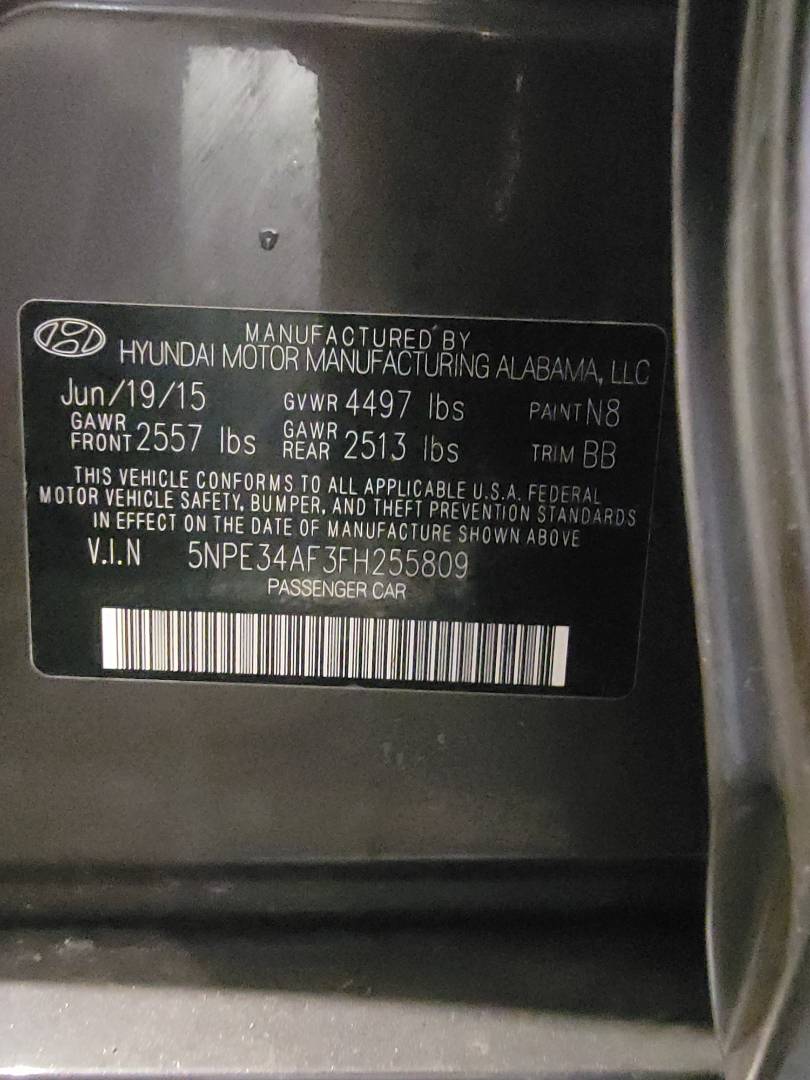 2015 HYUNDAI SONATA — 87576 Miles — Lot 52956054 — Main - Marhaba Auctions Used Cars - Image 10