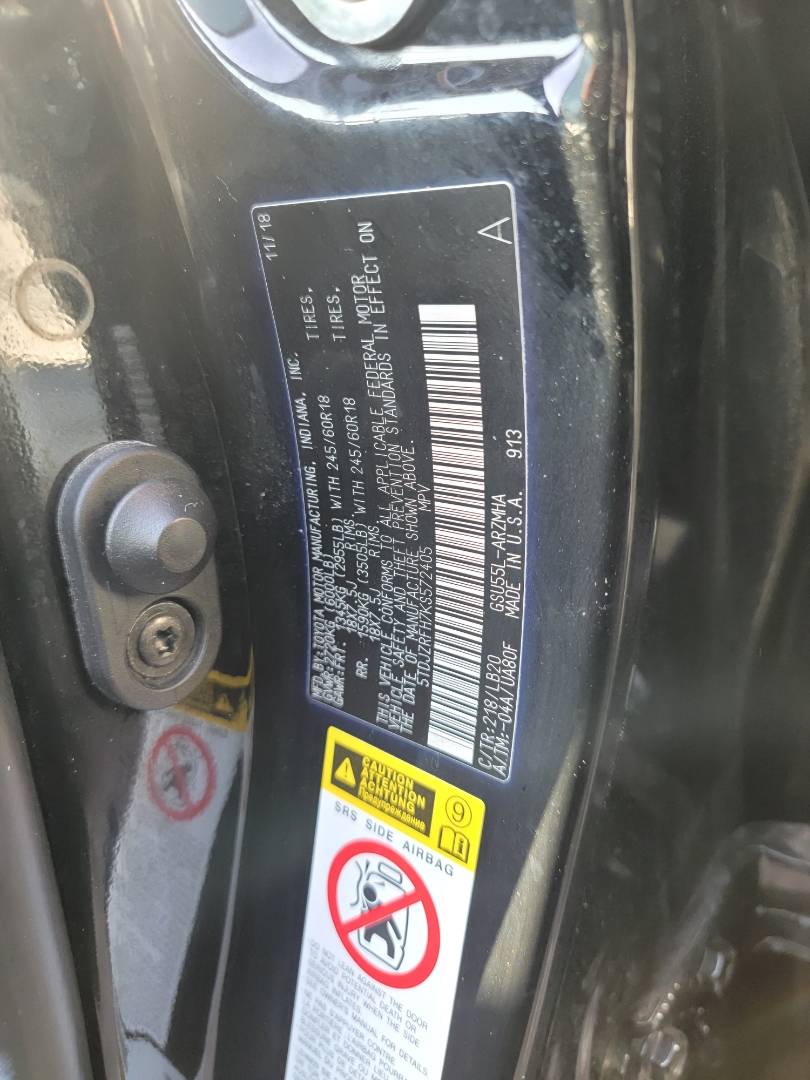 2019 TOYOTA HIGHLANDER — 156331 Miles — Lot S572405 — Main - Marhaba Auctions Used Cars - Image 10