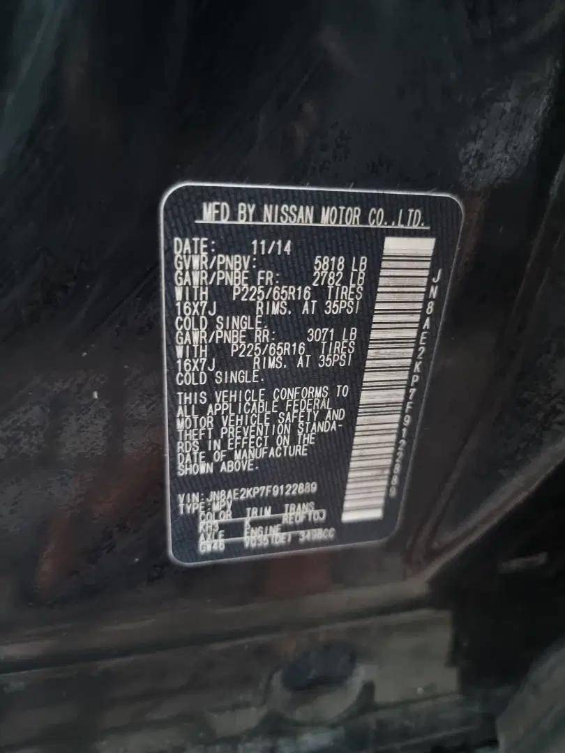 2015 NISSAN QUEST — 184456 Miles — Lot 9122889 — Ind. 12 - Marhaba Auctions Used Cars - Image 8