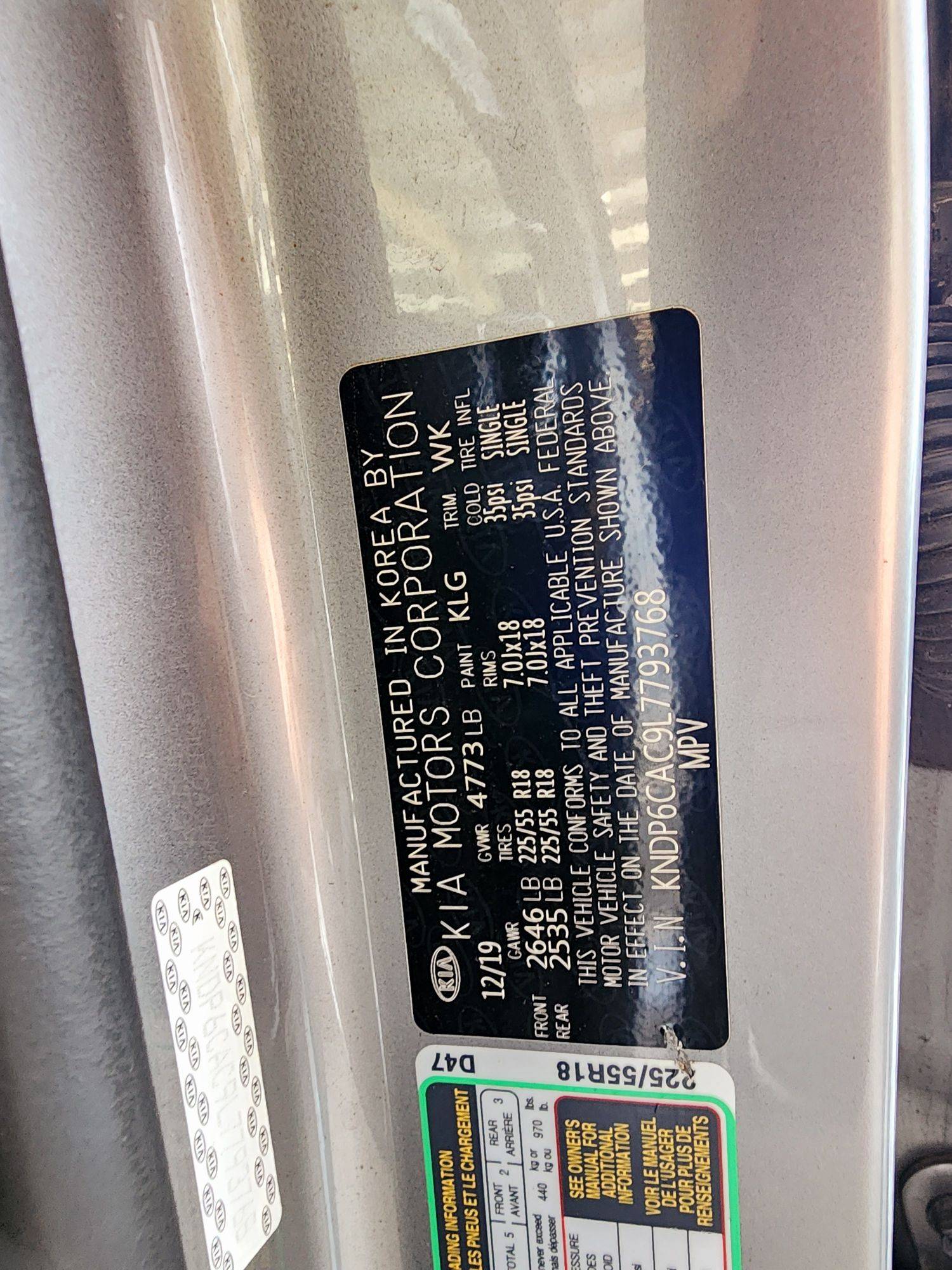 KIA SPORTAGE 2020 - Marhaba Auction Used Cars - Image 9