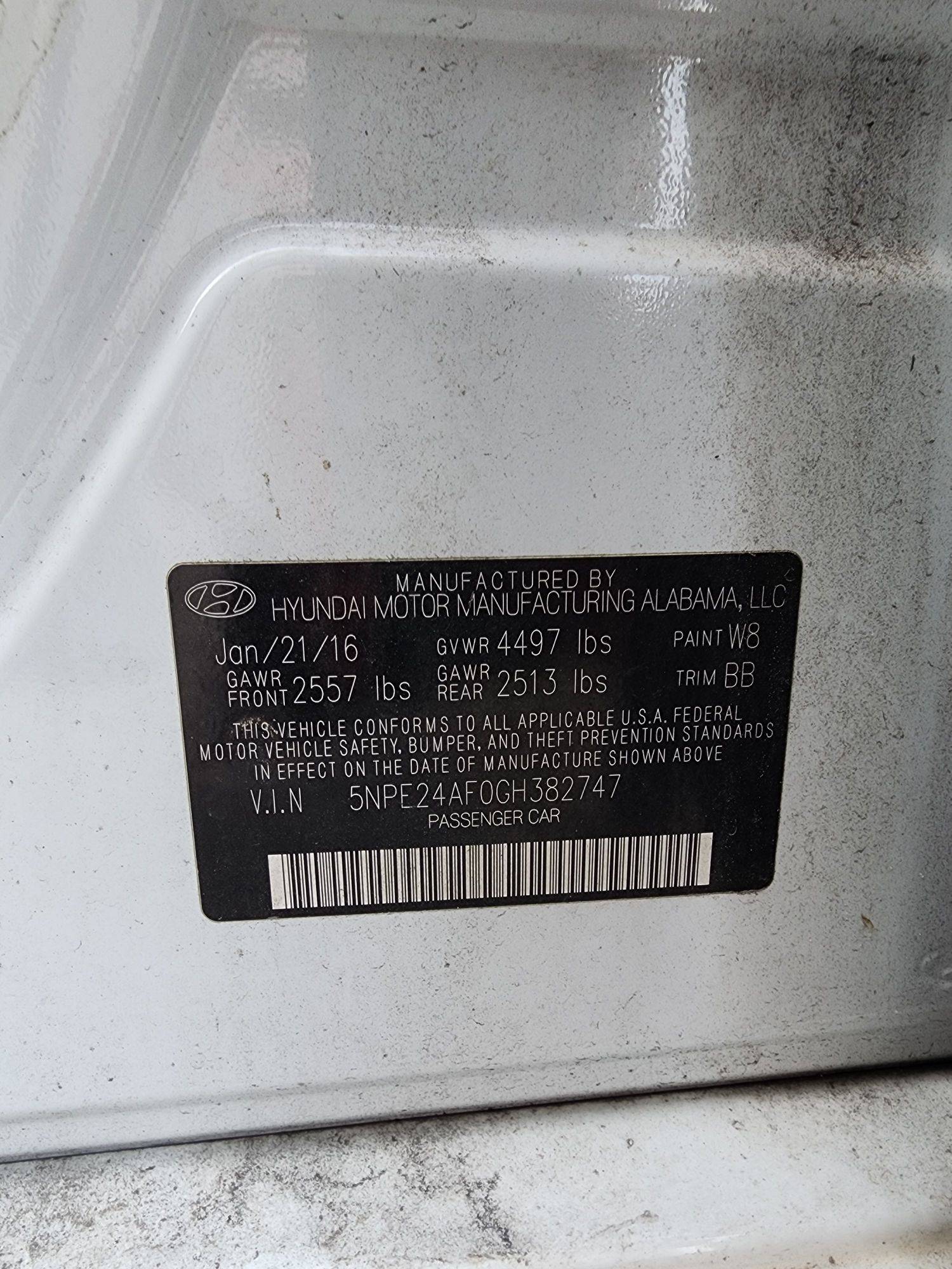 2016 HYUNDAI SONATA — 149920 Miles — Lot 50806394 — Main - Marhaba Auctions Used Cars - Image 11
