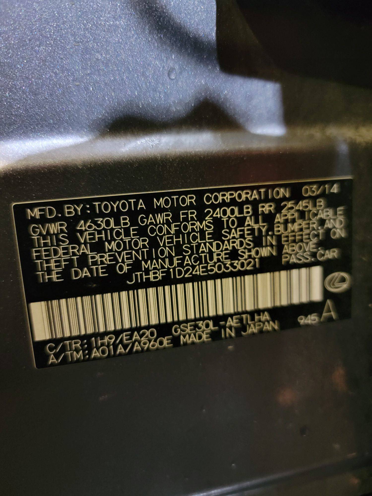 LEXUS IS 250 2014 - Marhaba Auction Used Cars - Image 11