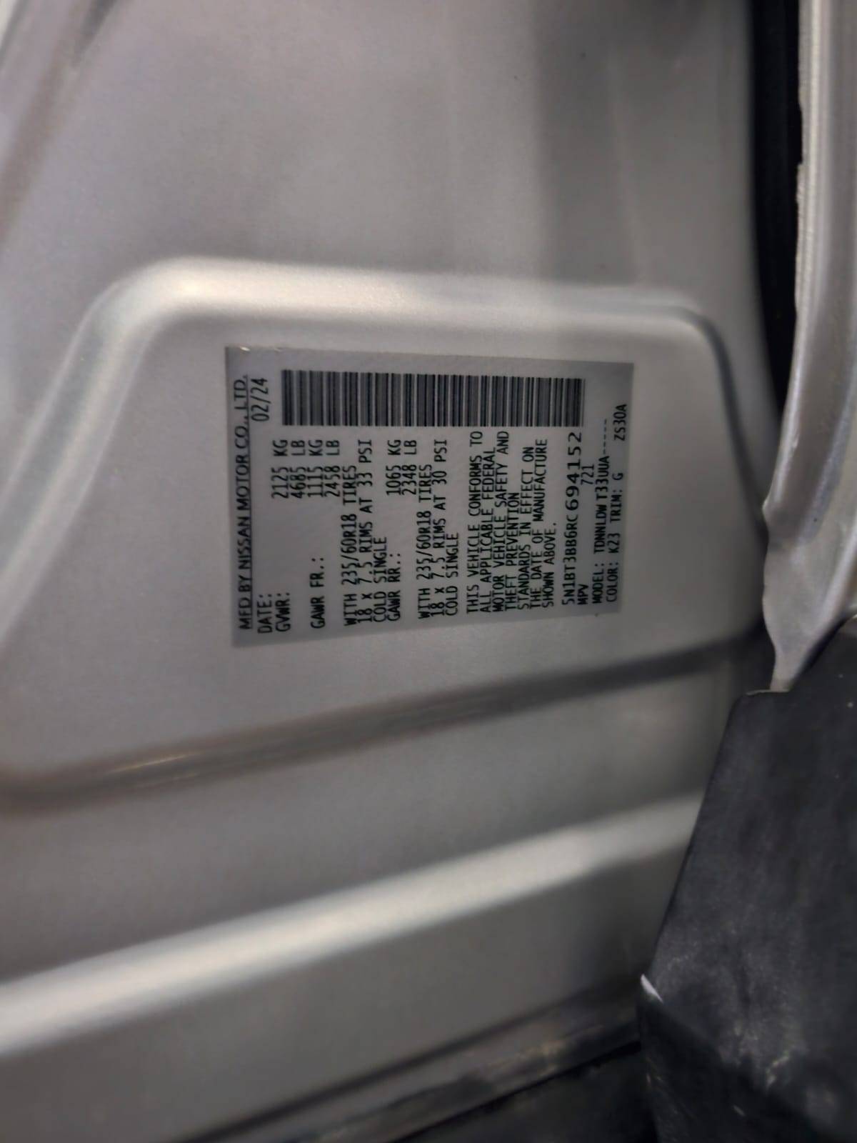 2024 NISSAN ROGUE — 54415 Miles — Lot RC694152 — Main - Marhaba Auctions Used Cars - Image 10