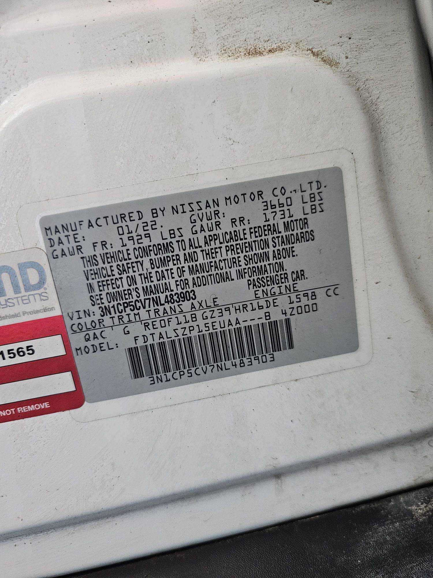 2022 NISSAN KICKS — 61899 Miles — Lot NL483903 — Main - Marhaba Auctions Used Cars - Image 10