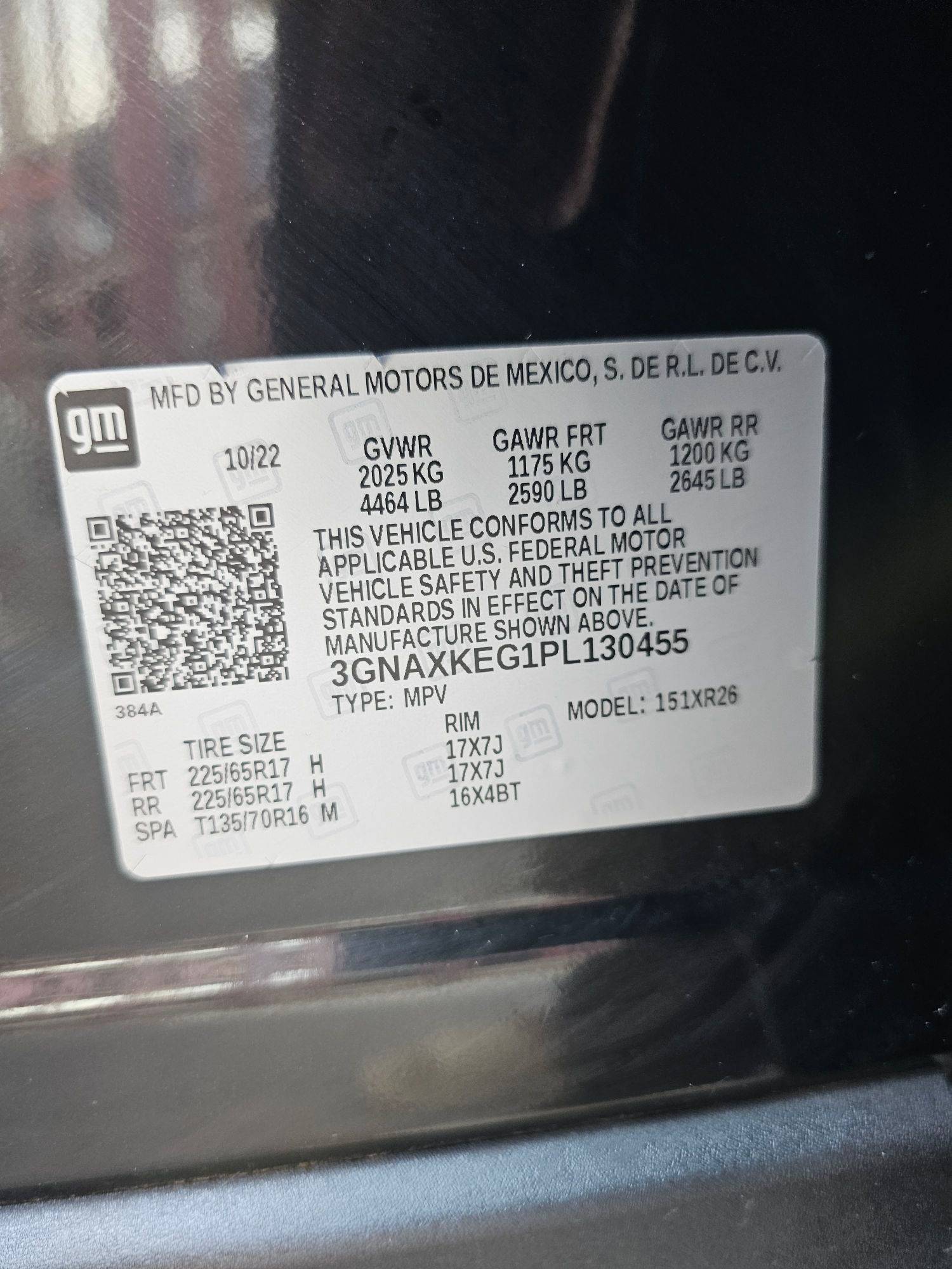 2023 CHEVROLET EQUINOX — 35011 Miles — Lot 84175634 — Al Surrah - Marhaba Auctions Used Cars - Image 9