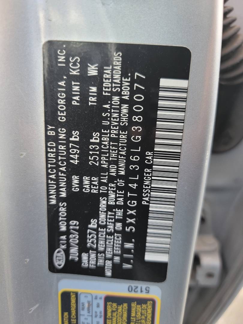 2020 KIA OPTIMA — 157756 Miles — Lot LG380077 — Main - Marhaba Auctions Used Cars - Image 10