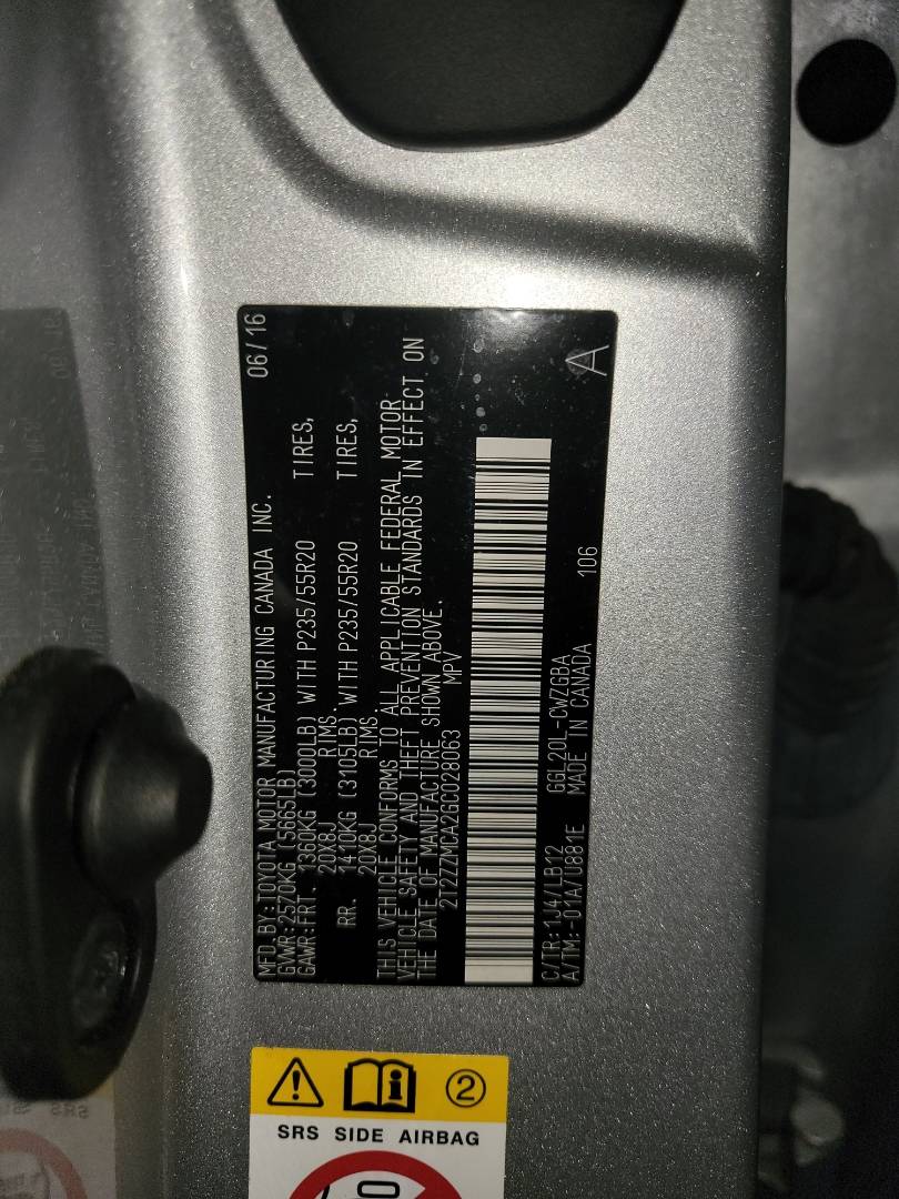 2016 LEXUS RX 350 — 50789 Miles — Lot GC028063 - Marhaba Auctions Used Cars - Image 8