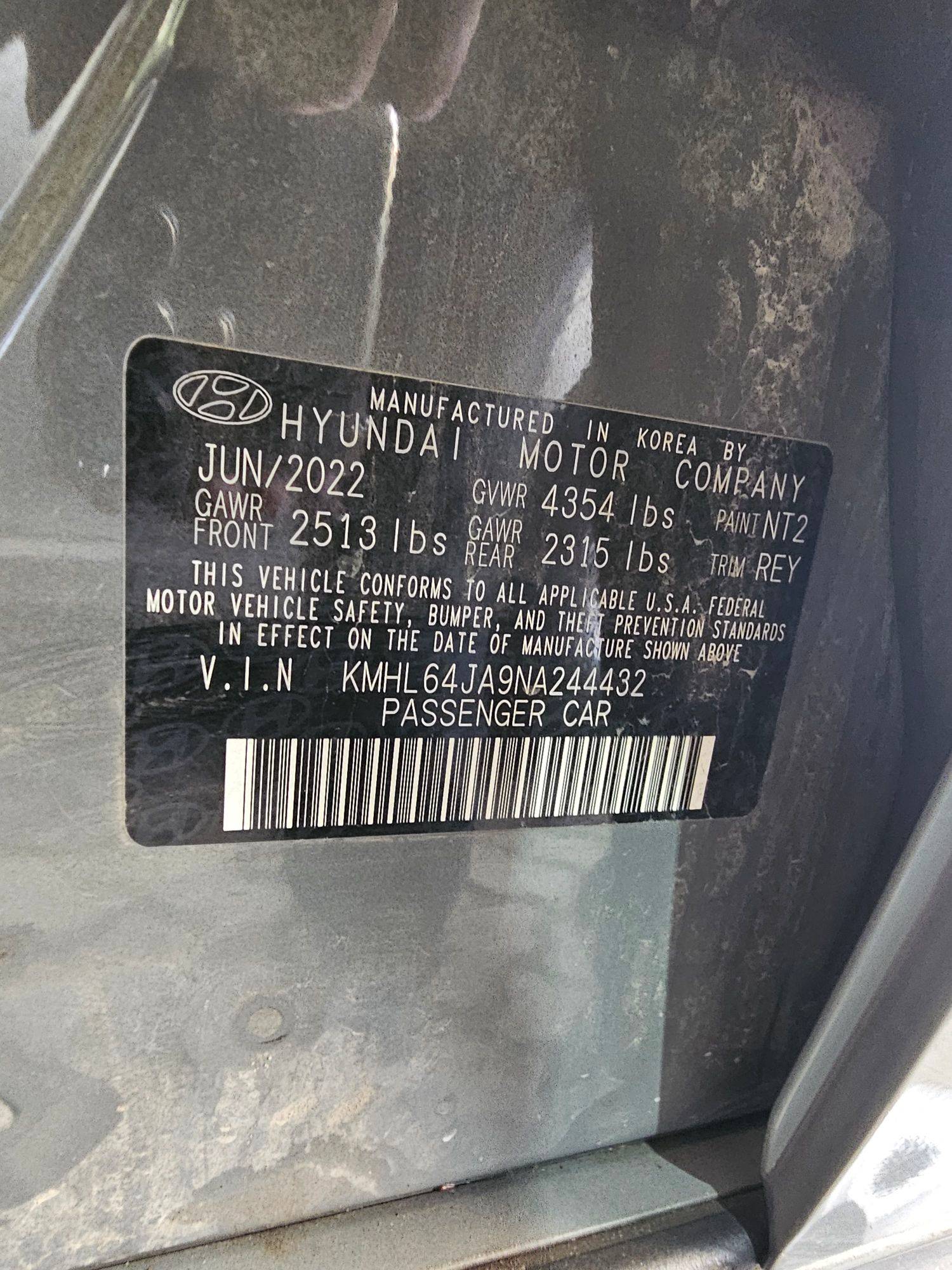 HYUNDAI SONATA 2022 - Marhaba Auction Used Cars - Image 9