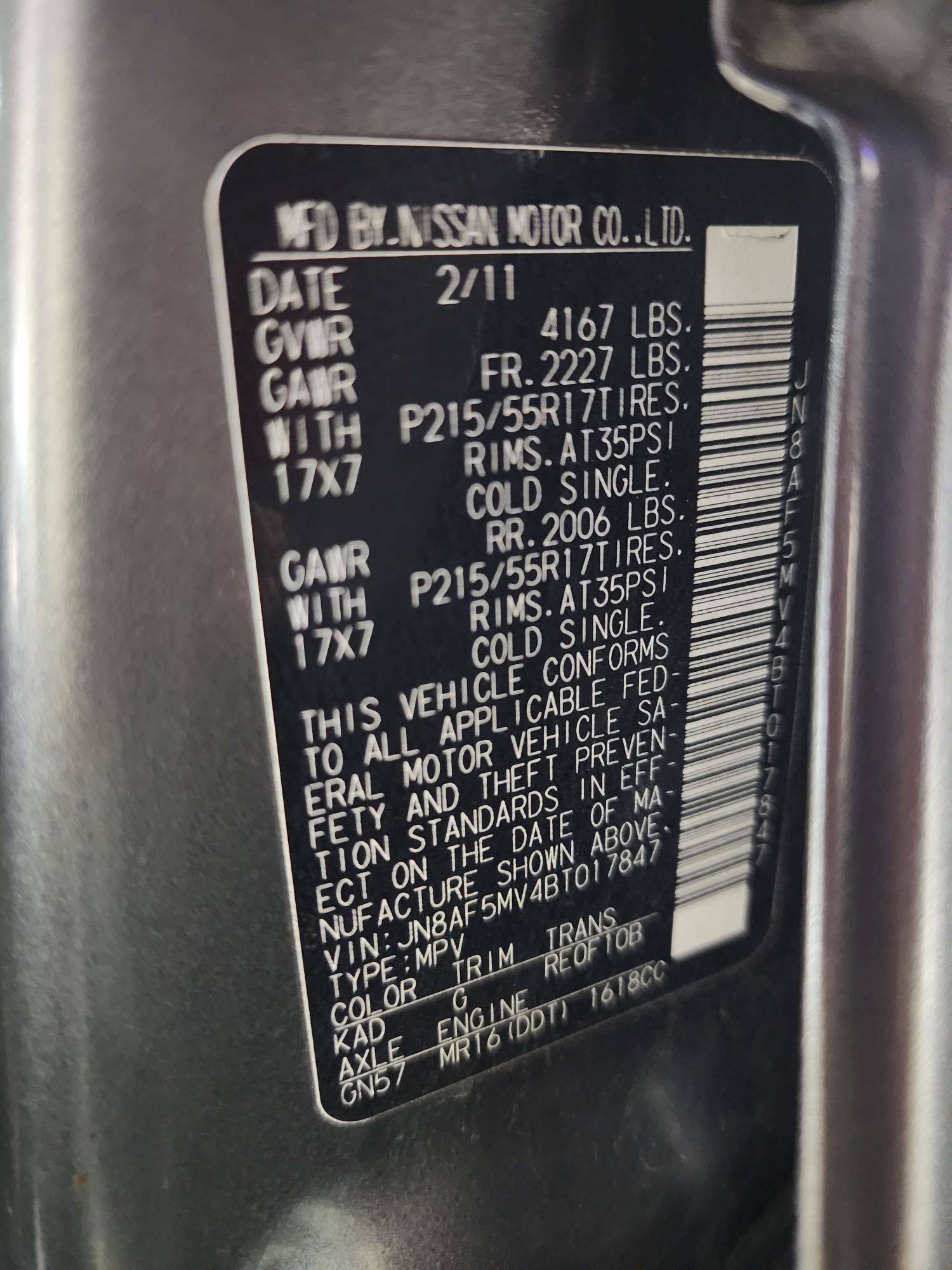 NISSAN JUKE 2011 - Marhaba Auction Used Cars - Image 10