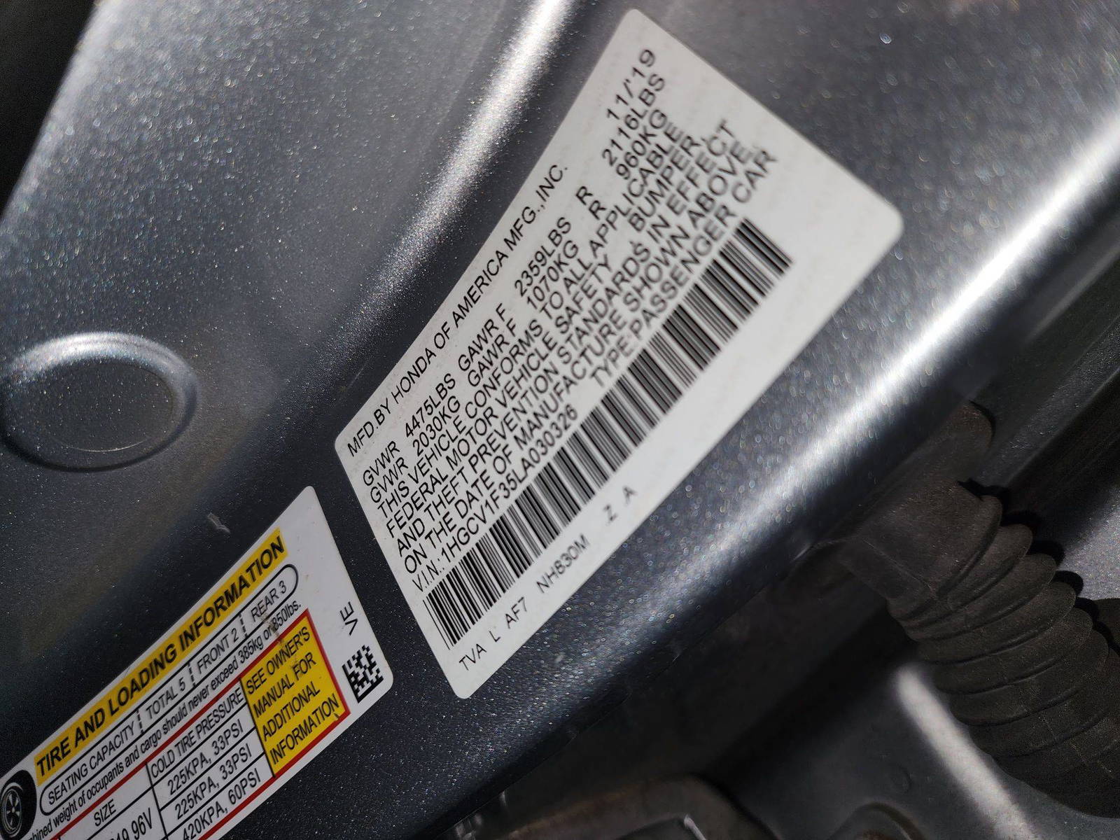 HONDA ACCORD 2020 - Marhaba Auction Used Cars - Image 8