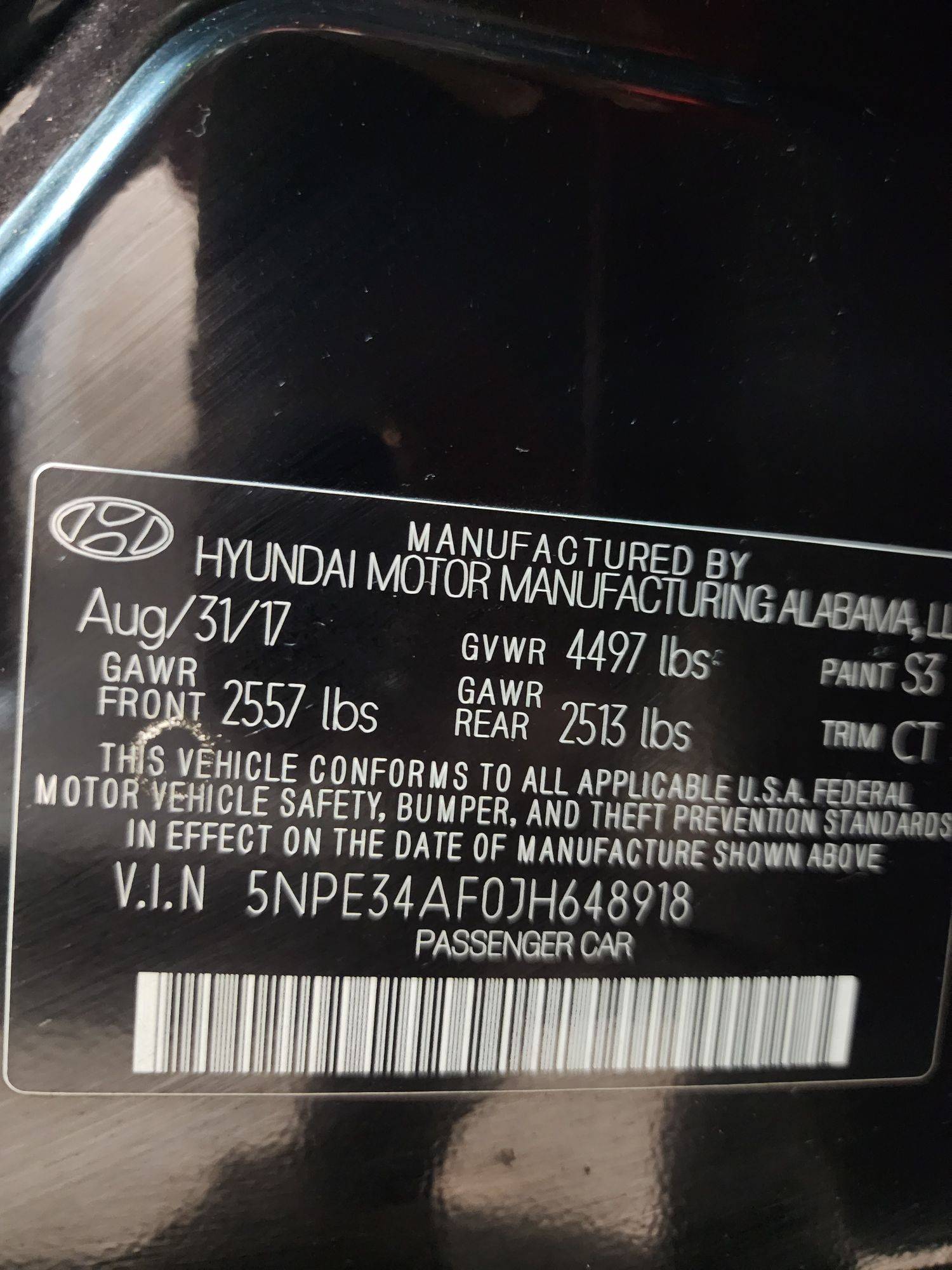 HYUNDAI SONATA 2018 - Marhaba Auction Used Cars - Image 9