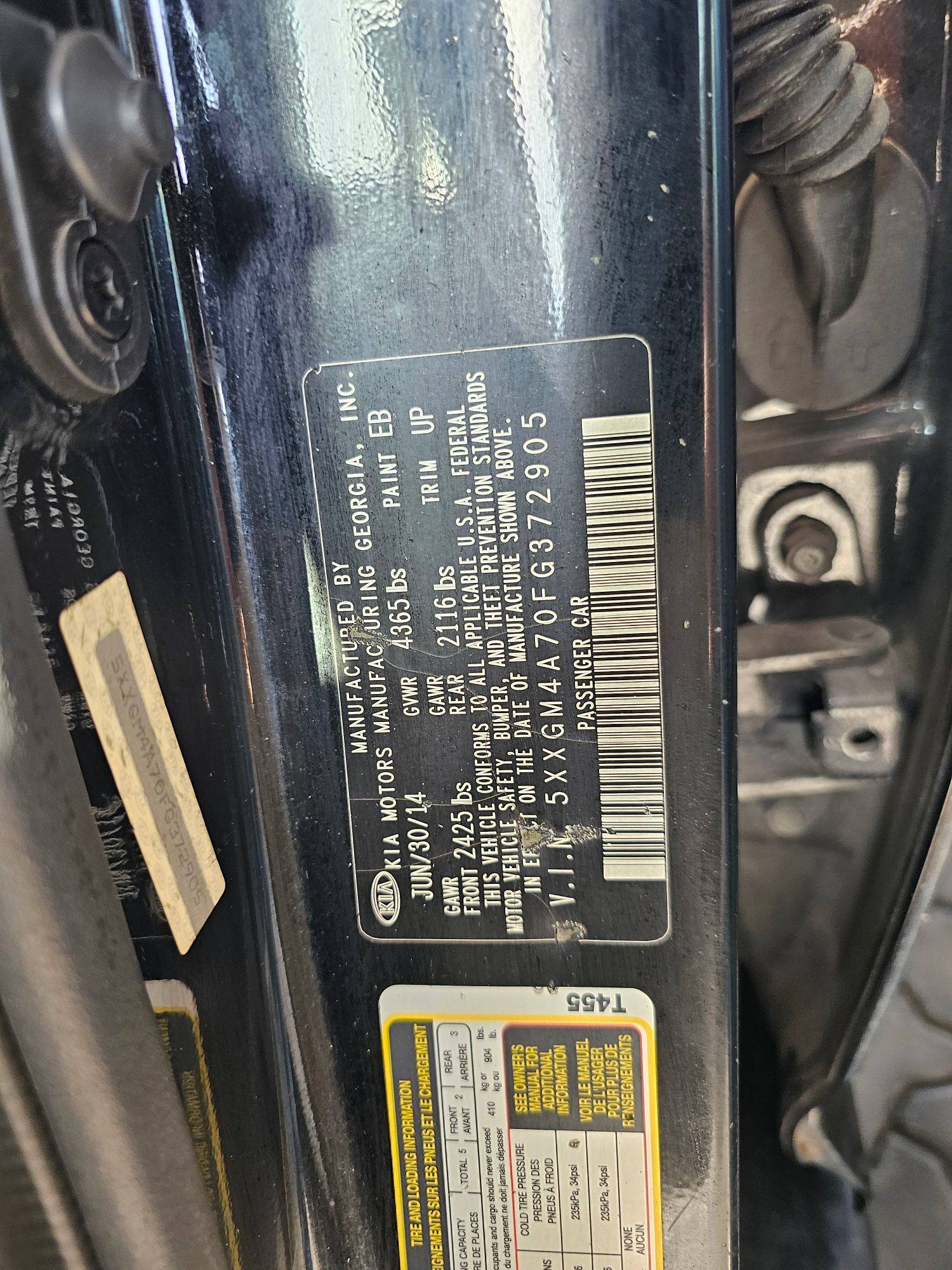 KIA OPTIMA 2015 - Marhaba Auction Used Cars - Image 10