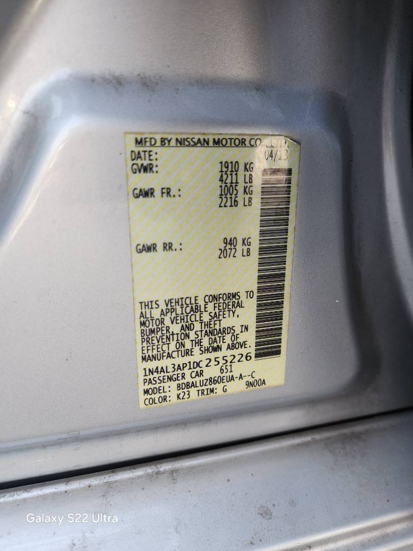 2013 NISSAN ALTIMA — 203321 Miles — Lot 51538874 — Souq - Marhaba Auctions Used Cars - Image 10
