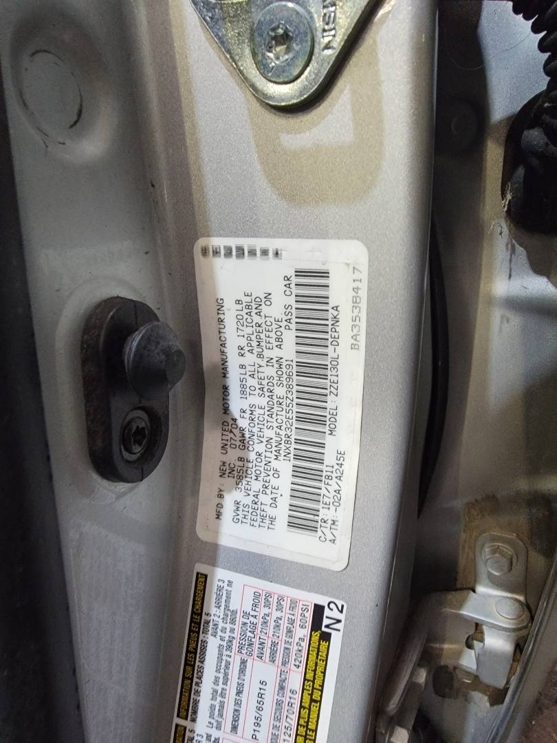 2005 TOYOTA COROLLA — 213760 Miles — Lot 389691 — Main - Marhaba Auctions Used Cars - Image 10