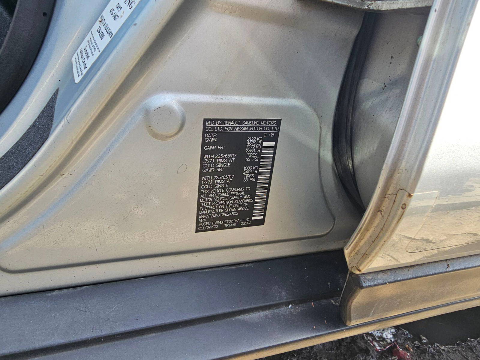 NISSAN ROGUE 2016 - Marhaba Auction Used Cars - Image 9