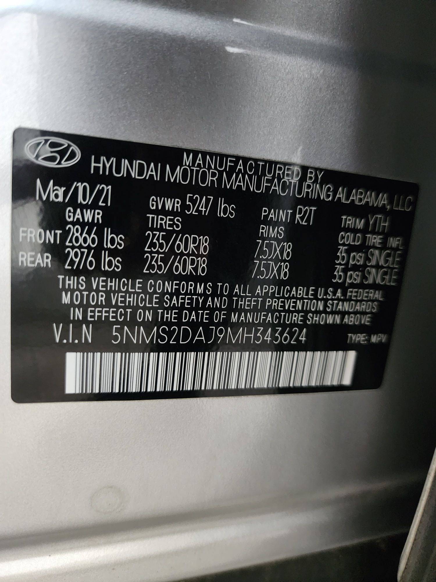 HYUNDAI SANTA FE 2021 - Marhaba Auction Used Cars - Image 11