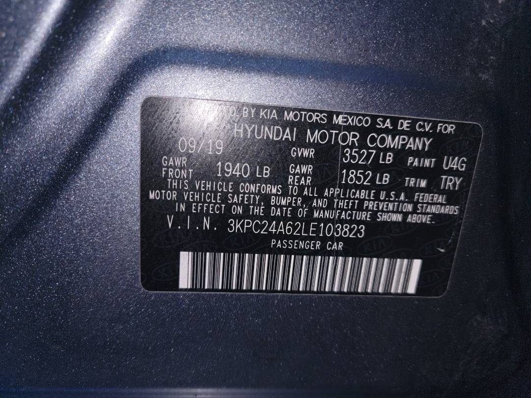 2020 HYUNDAI ACCENT — 100227 Miles — Lot 74271223 - Marhaba Auctions Used Cars - Image 9