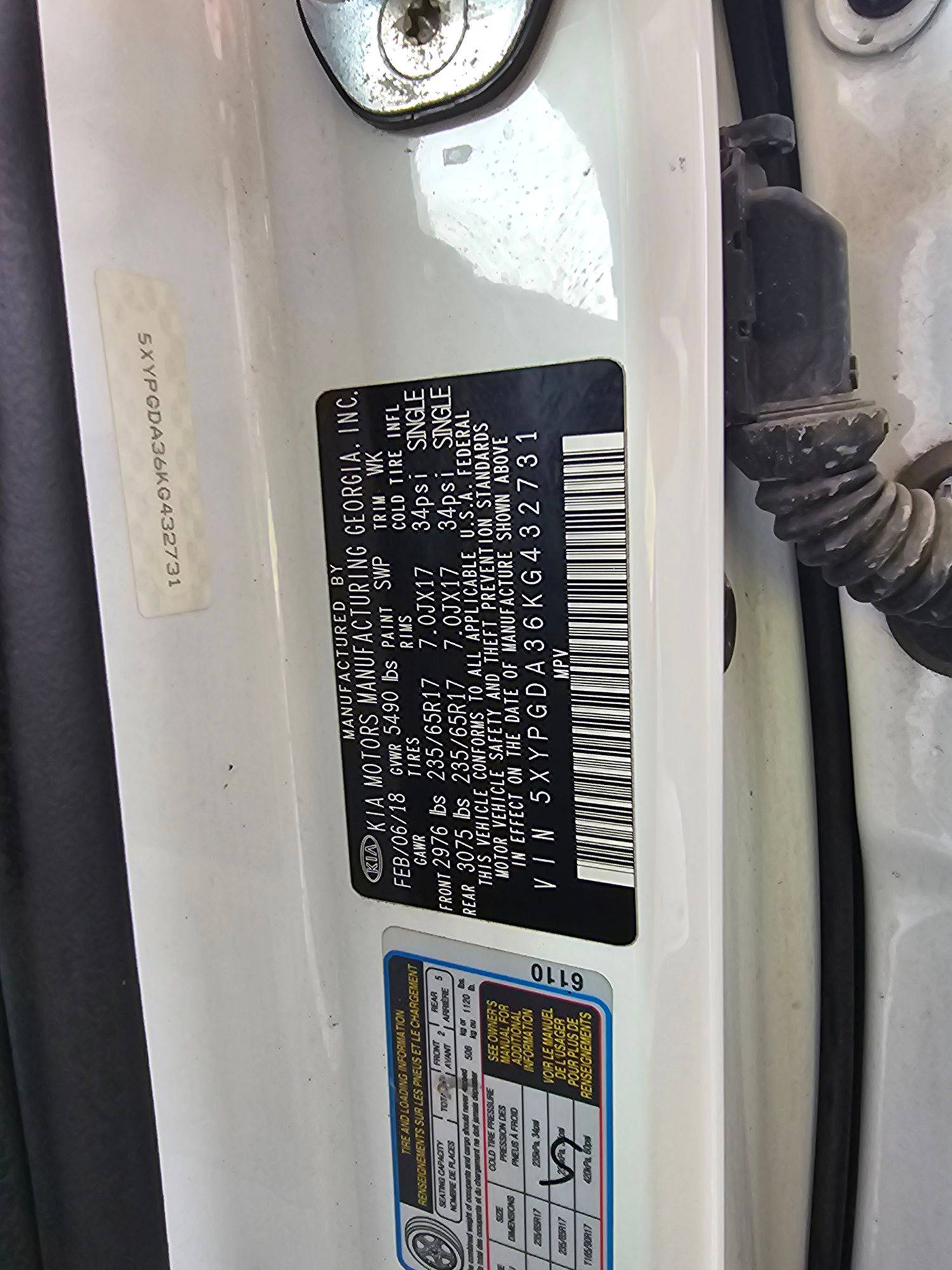 KIA SORENTO 2019 - Marhaba Auction Used Cars - Image 10