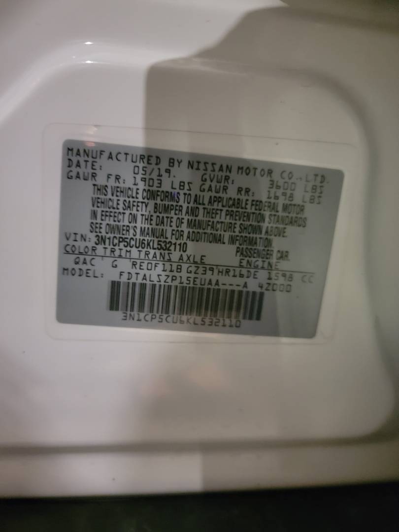 2019 NISSAN KICKS — 129517 KM — Lot KL532110 — Main - Marhaba Auctions Used Cars - Image 19