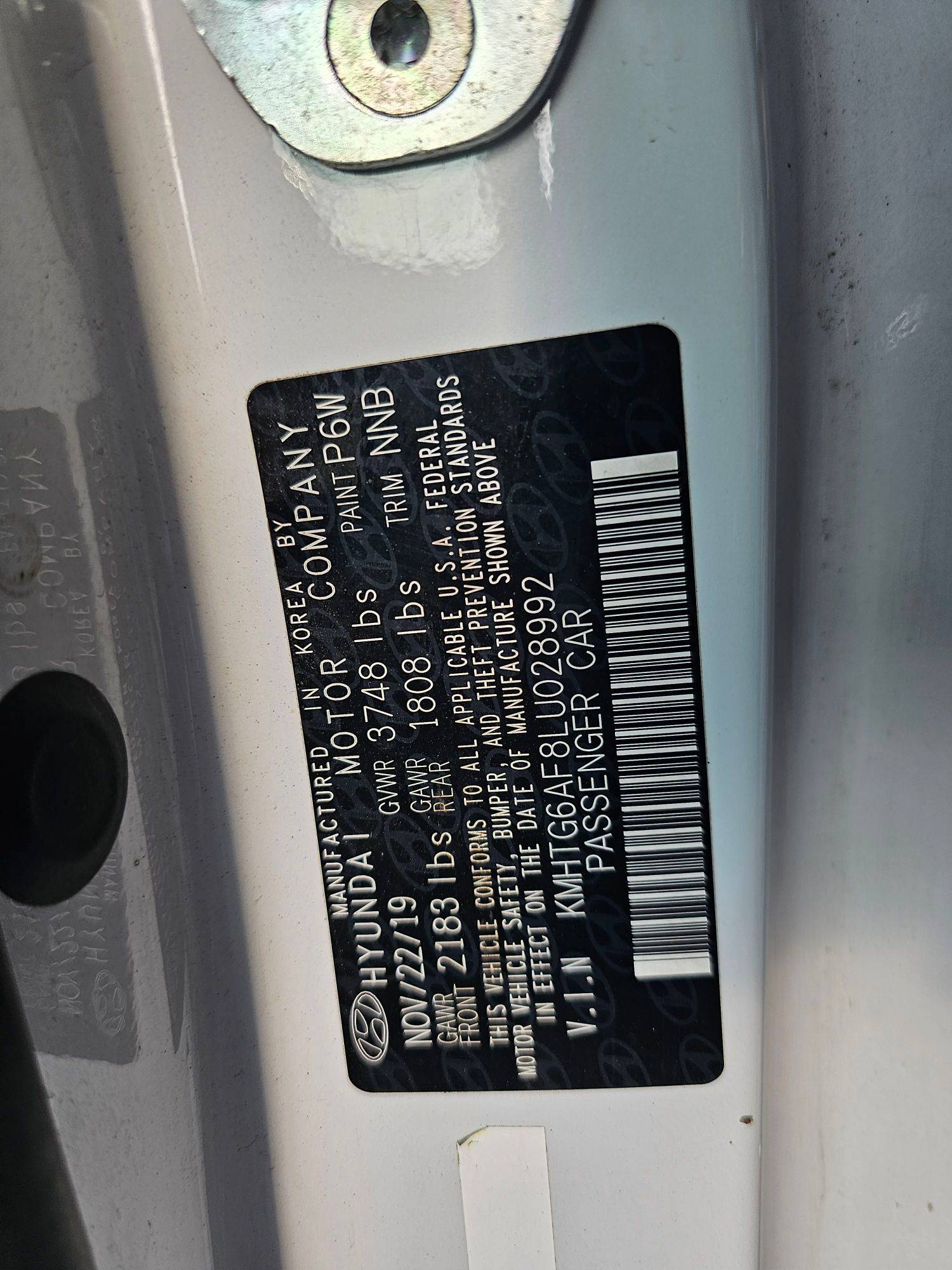 HYUNDAI VELOSTER 2020 - Marhaba Auction Used Cars - Image 11