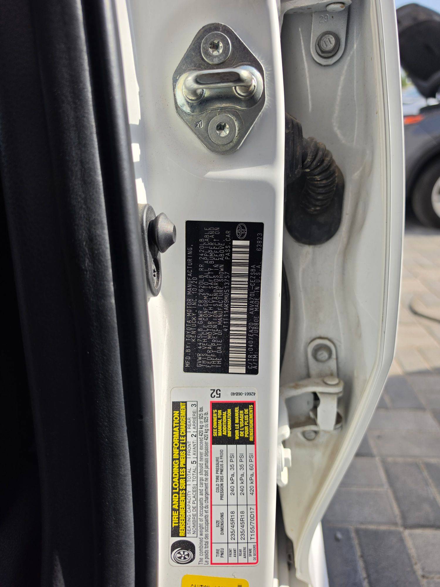 TOYOTA CAMRY 2021 - Marhaba Auction Used Cars - Image 9