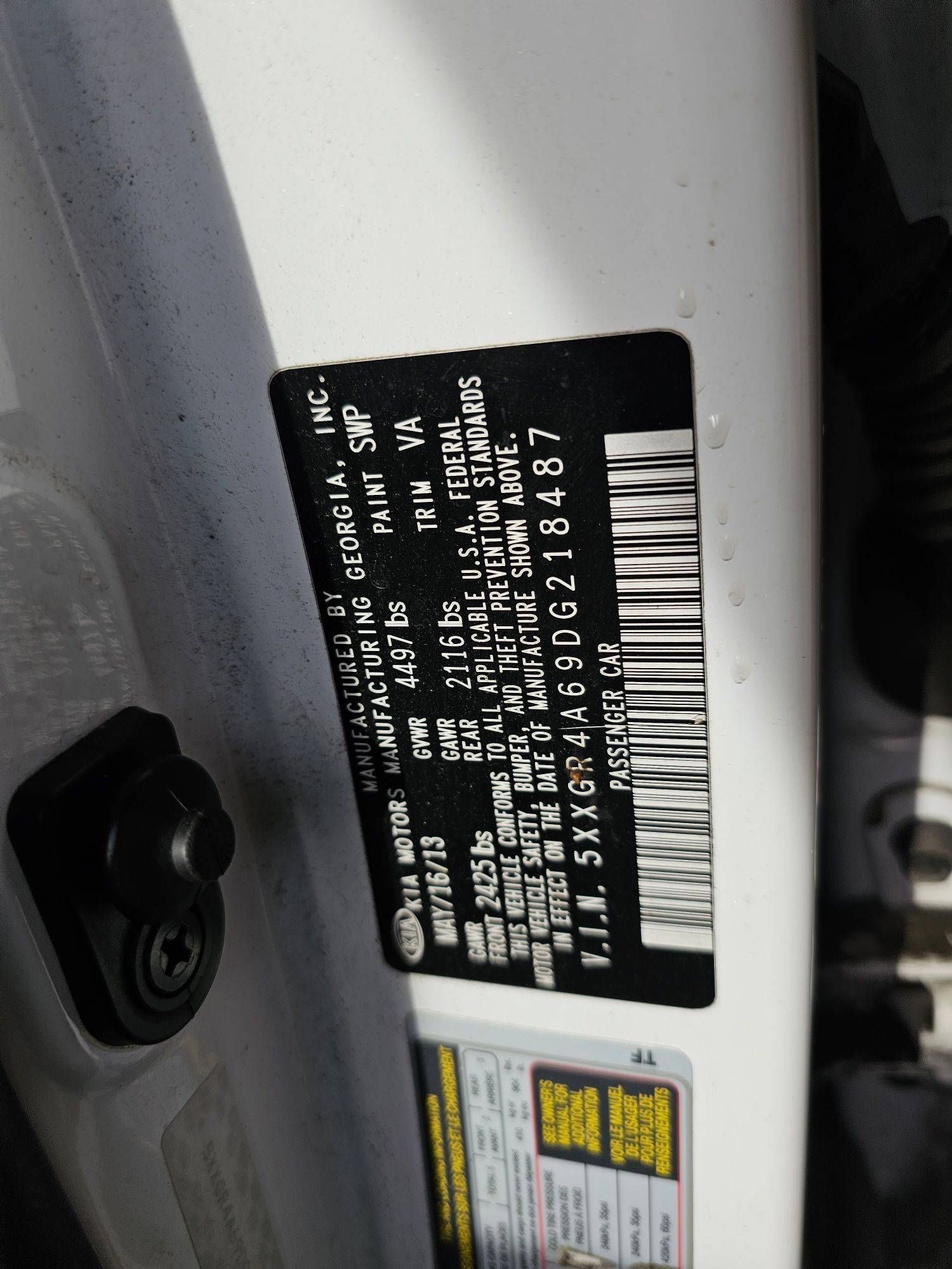 KIA OPTIMA 2013 - Marhaba Auction Used Cars - Image 10