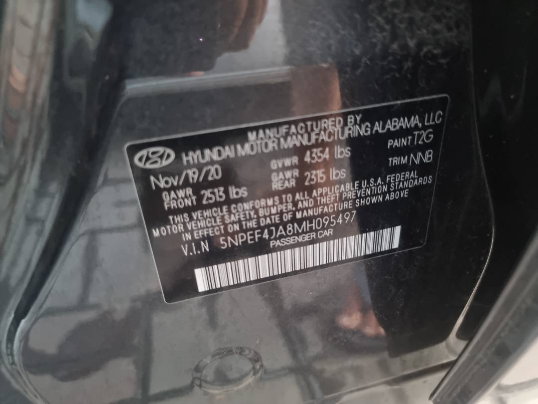 2021 HYUNDAI SONATA — 71362 Miles — Lot H095497 - Marhaba Auctions Used Cars - Image 6