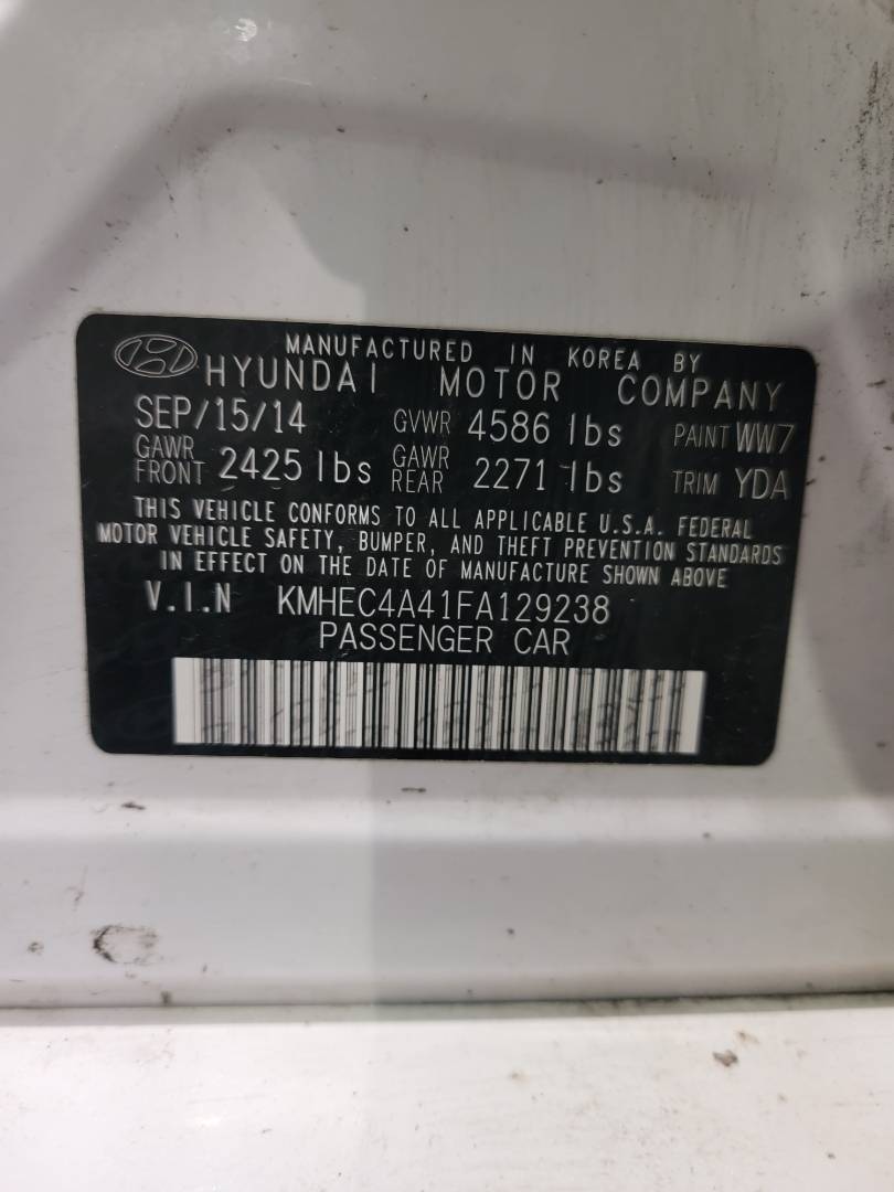 2015 HYUNDAI SONATA — 150442 Miles — Lot A129238 — Main - Marhaba Auctions Used Cars - Image 10