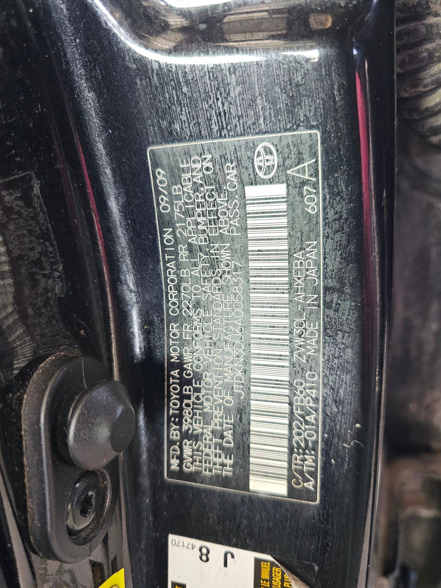 2010 TOYOTA PRIUS — 156069 Miles — Lot U6A0058317 — Souq - Marhaba Auctions Used Cars - Image 10