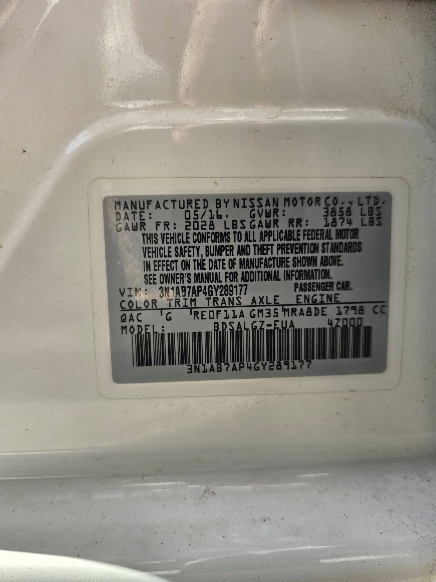 NISSAN SENTRA 2016 - Marhaba Auction Used Cars - Image 10