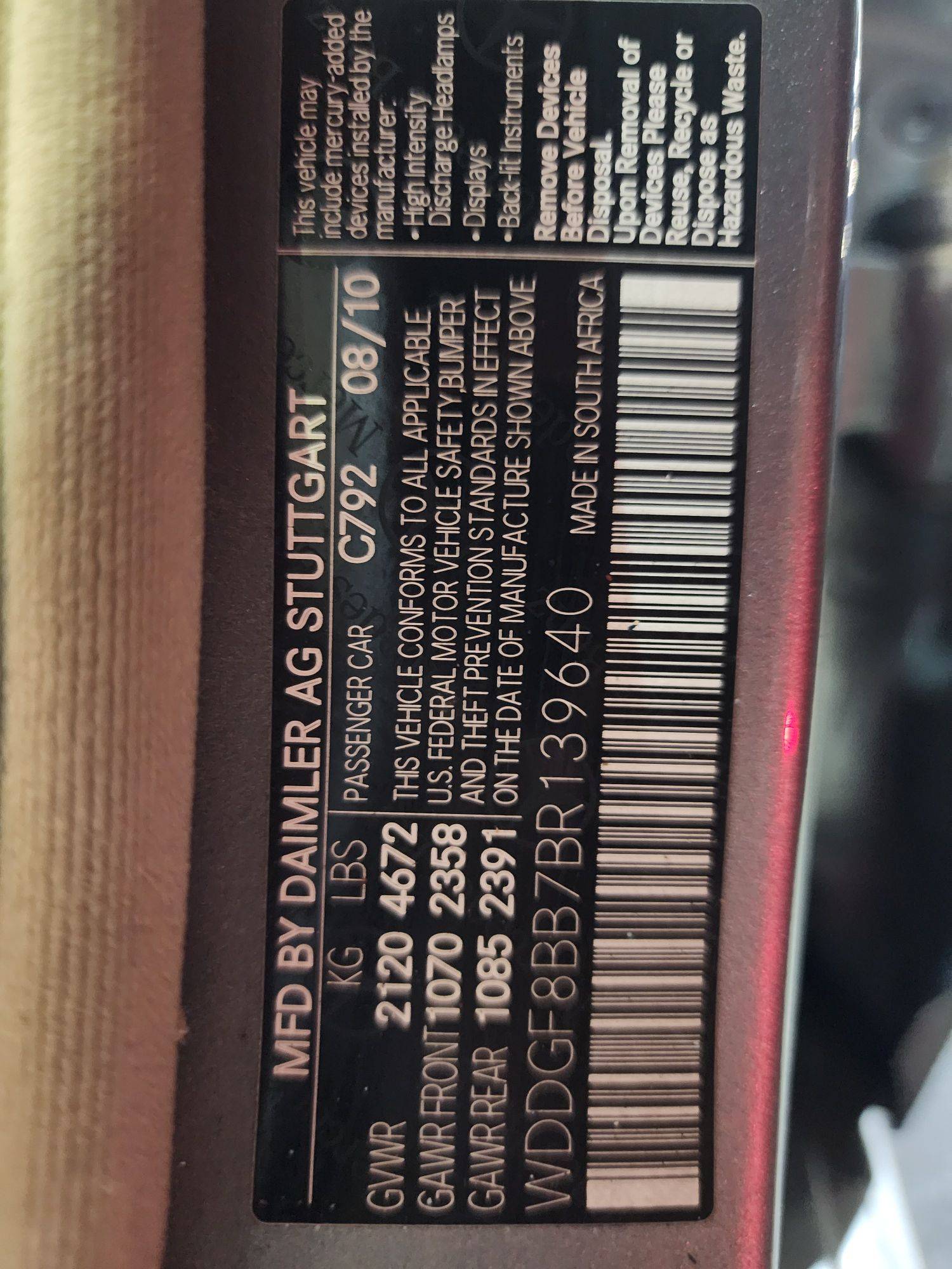 MERCEDES BENZ C300 2011 - Marhaba Auction Used Cars - Image 10