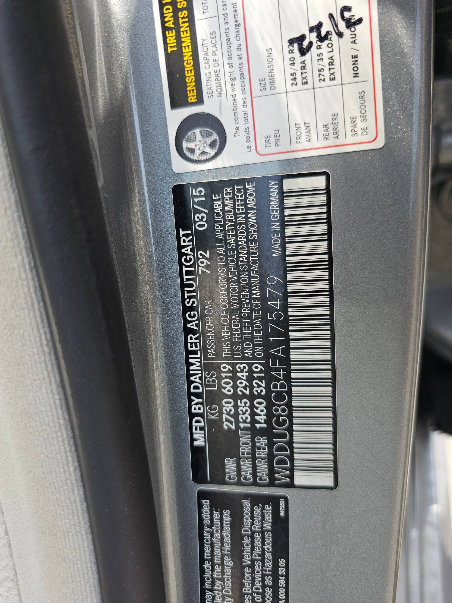 2015 MERCEDES BENZ S 550 — 109991 Miles — Lot 89381135 — Souq - Marhaba Auctions Used Cars - Image 10