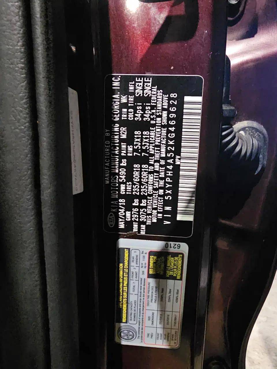 2019 KIA SORENTO — 80848 Miles — Lot G469628 — Main - Marhaba Auctions Used Cars - Image 12