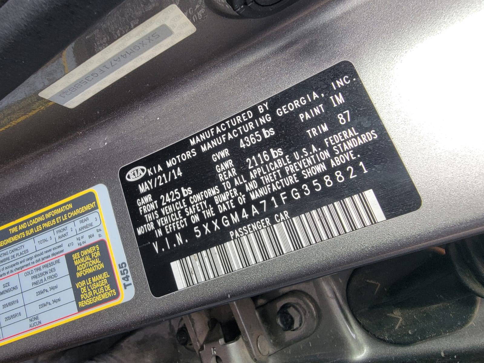 KIA OPTIMA 2015 - Marhaba Auction Used Cars - Image 9