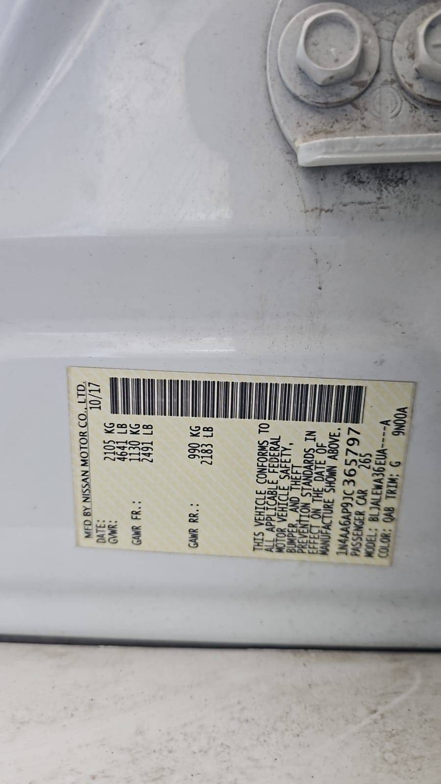 NISSAN MAXIMA 2018 - Marhaba Auction Used Cars - Image 5