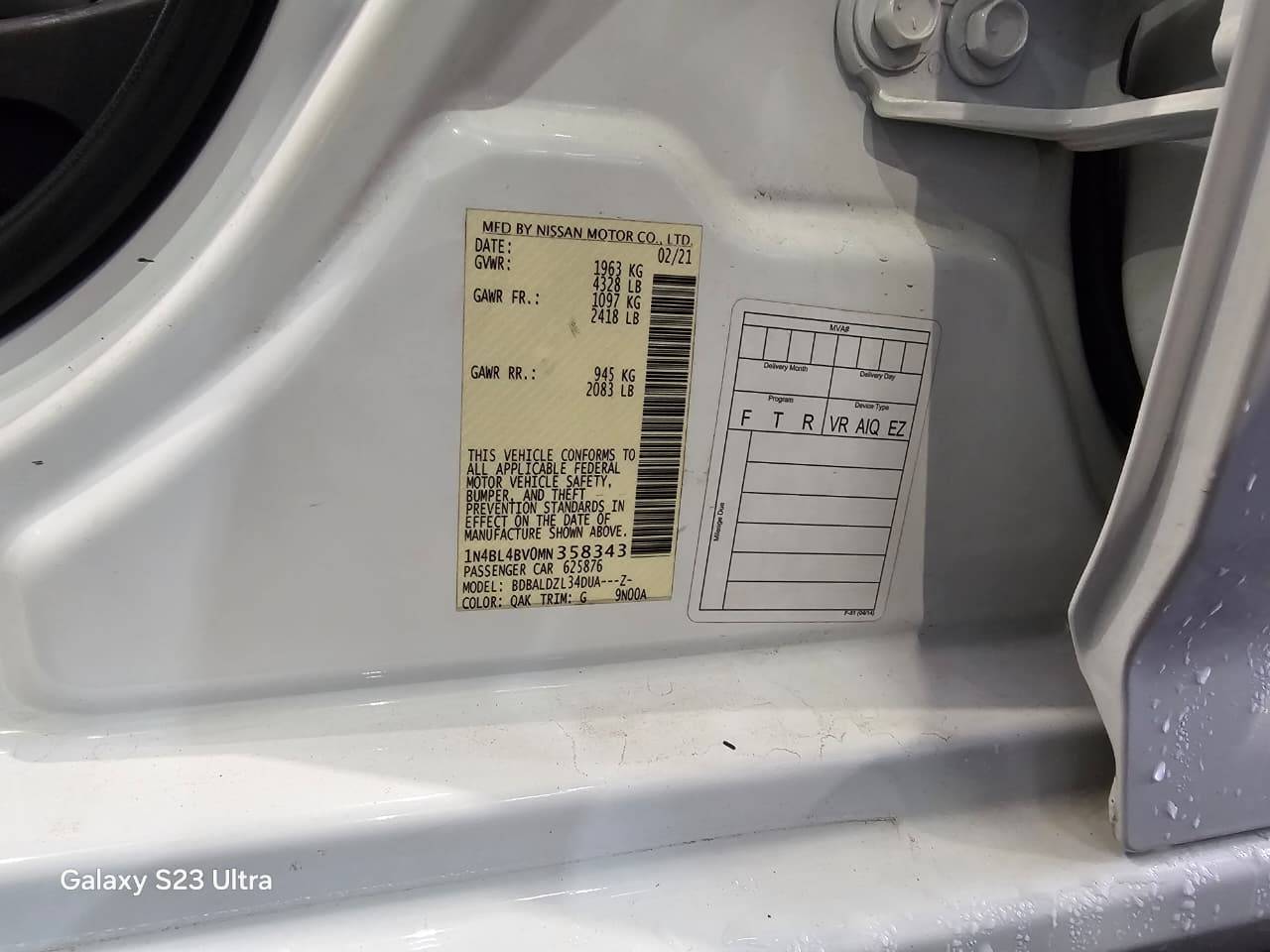 NISSAN ALTIMA 2021 - Marhaba Auction Used Cars - Image 10