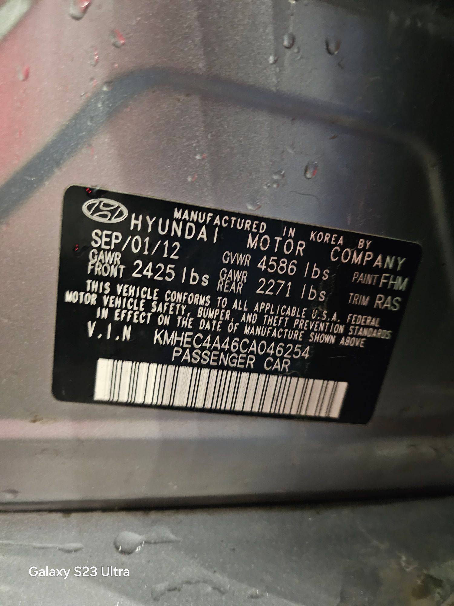 HYUNDAI SONATA 2012 - Marhaba Auction Used Cars - Image 10