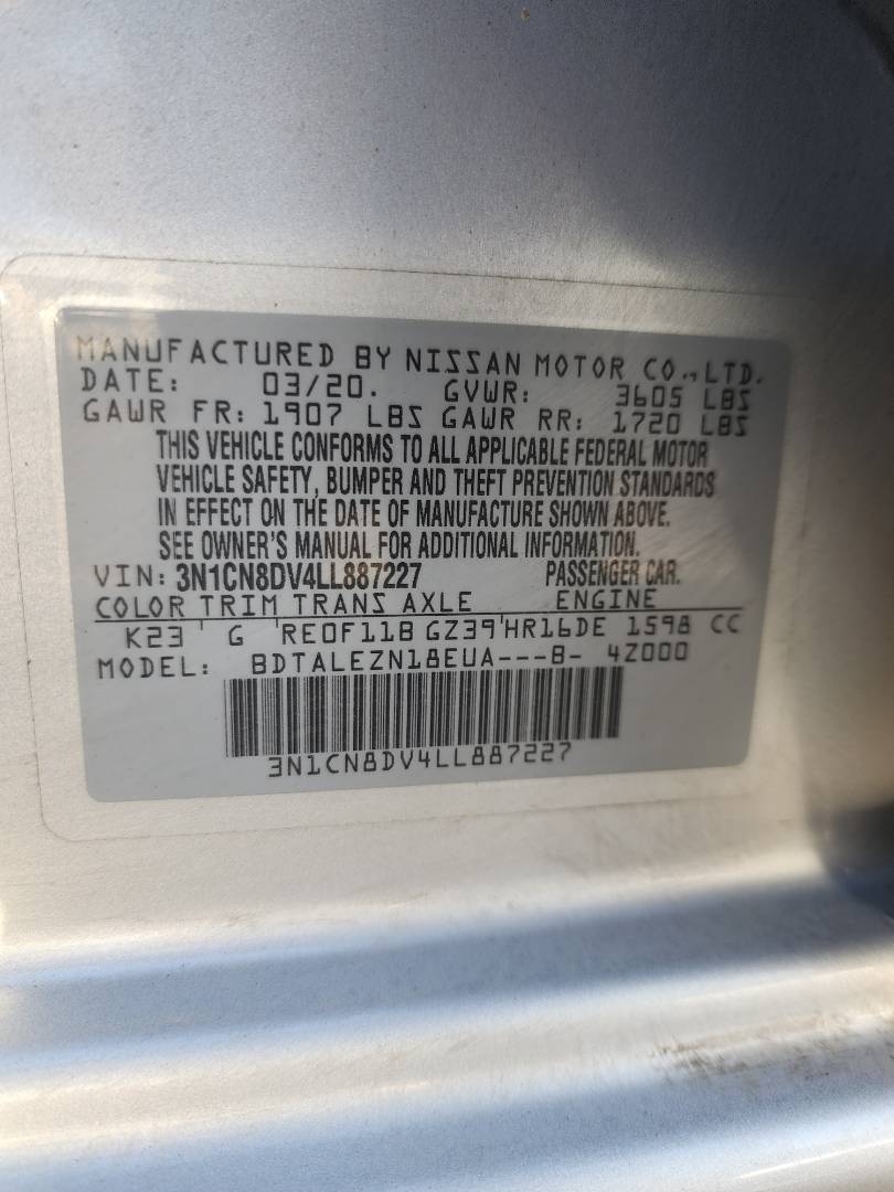 2020 NISSAN VERSA — 134025 Miles — Lot 77401963 - Marhaba Auctions Used Cars - Image 6