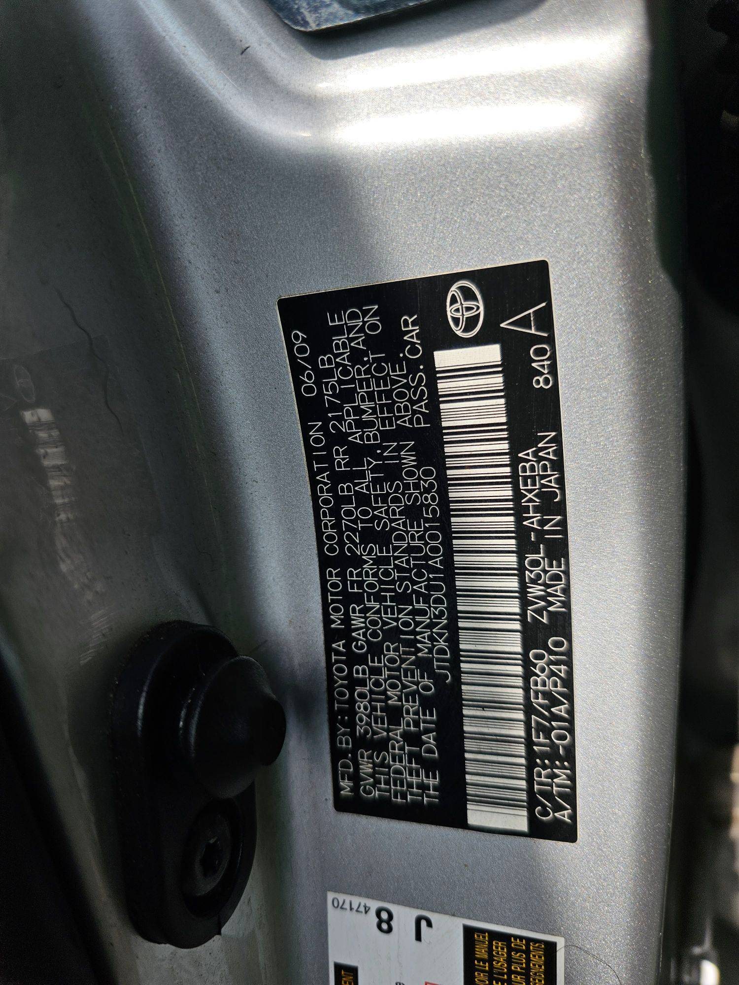 2010 TOYOTA PRIUS — 166877 Miles — Lot U1A0015830 — Souq - Marhaba Auctions Used Cars - Image 10