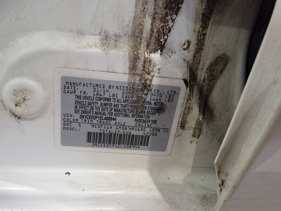 2014 NISSAN VERSA NOTE — 137936 Miles — Lot 38977108 — Main - Marhaba Auctions Used Cars - Image 10