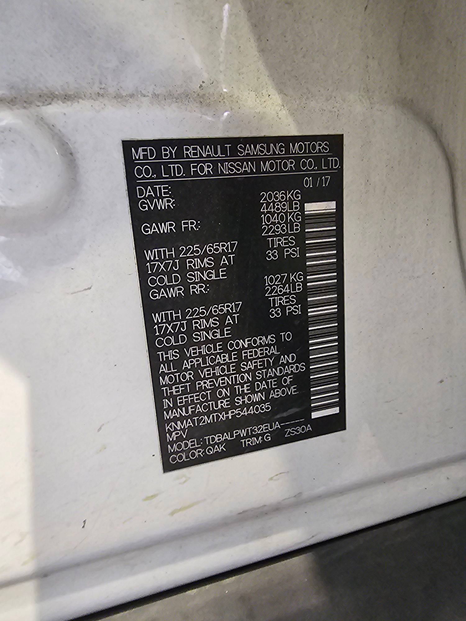 NISSAN ROGUE 2017 - Marhaba Auction Used Cars - Image 9