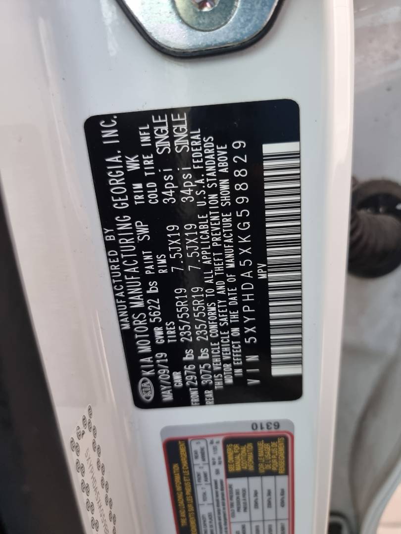 KIA SORENTO 2019 - Marhaba Auction Used Cars - Image 10