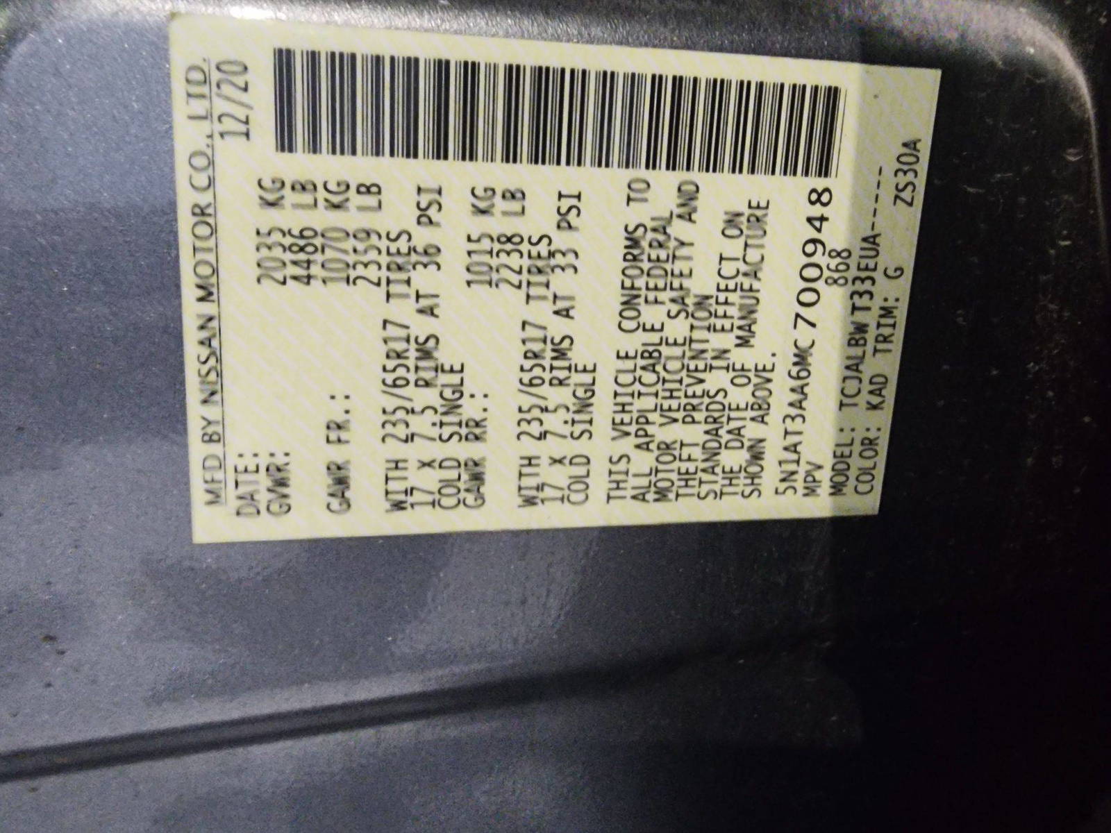 2021 NISSAN ROGUE — 98449 Miles — Lot C700948 — Main - Marhaba Auctions Used Cars - Image 10