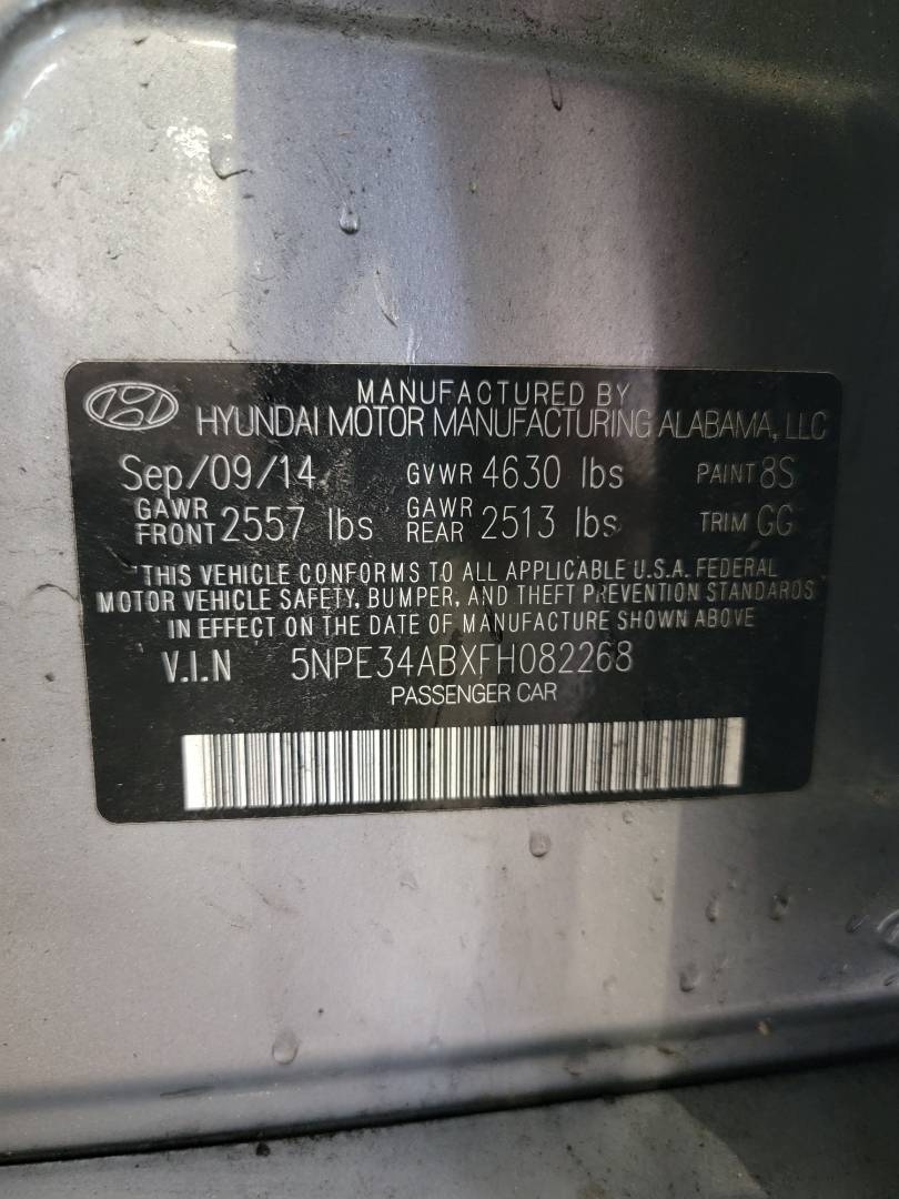 2015 HYUNDAI SONATA — 156622 Miles — Lot 38374172 - Marhaba Auctions Used Cars - Image 7