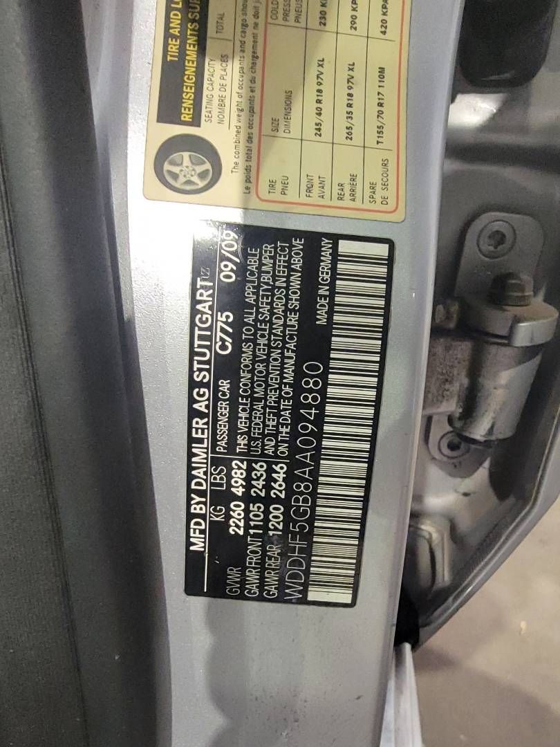 2010 MERCEDES BENZ E 350 — 196834 Miles — Lot 69122524 — Souq - Marhaba Auctions Used Cars - Image 10