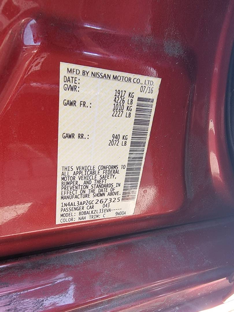 NISSAN ALTIMA 2016 - Marhaba Auction Used Cars - Image 9